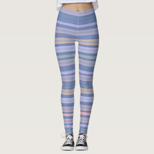 Legging Tiras de tons azuis