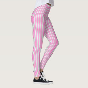 Legging Tiras Rosa Neon Modernas com Efeito 3D