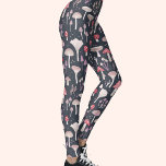 Legging Toadstool Fungi<br><div class="desc">Cogumelos, ferramentas e fungos em fundo escuro. Perfeito para outono ou outono, ou a qualquer momento. Arte original de Nic Squirrell.</div>