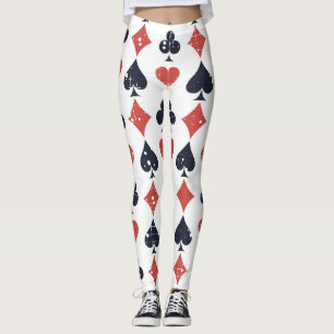 Legging Tocando Cartões: Grunge Abstrato Patterno