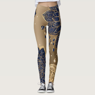 Legging Todos os Olhos na Arte Azul AI