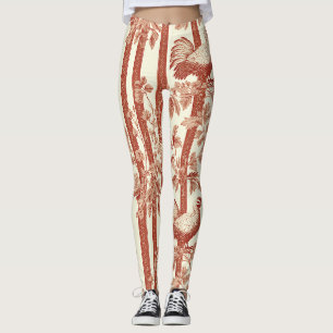 Legging Toile de Jouy Floral com Galo Vintage (10)