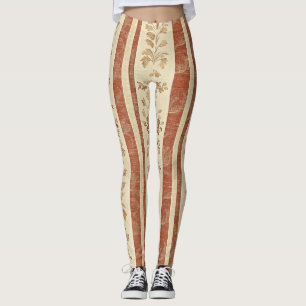 Legging Toile de Jouy Floral Vintage com Galinha (1)