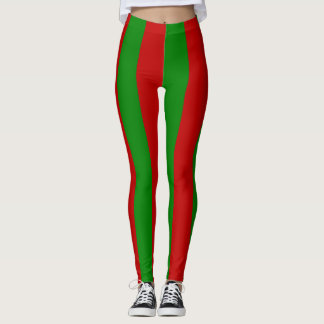 Legging Toksie Turbie Natal Verde Listras Vermelhas