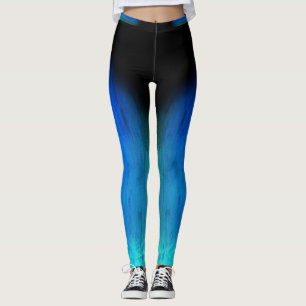 Legging tom de azul sujo