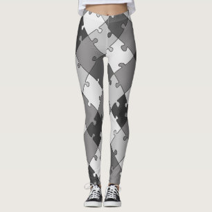 Legging Tons diagonais brincalhão das cinzas do