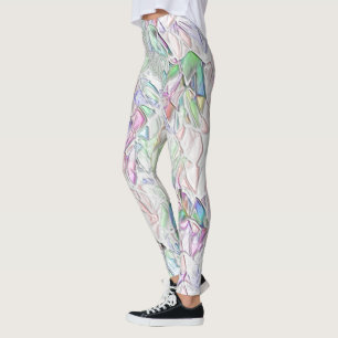 Legging Tons pérola ou peças coloridas ao creme
