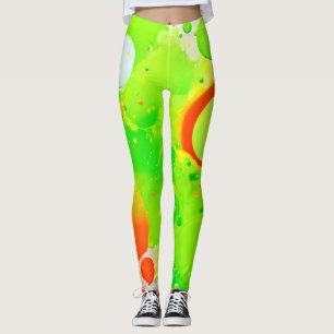 Legging Tons Verdes e Laranja