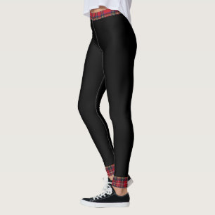 Legging Torção real do Tartan de Stewart