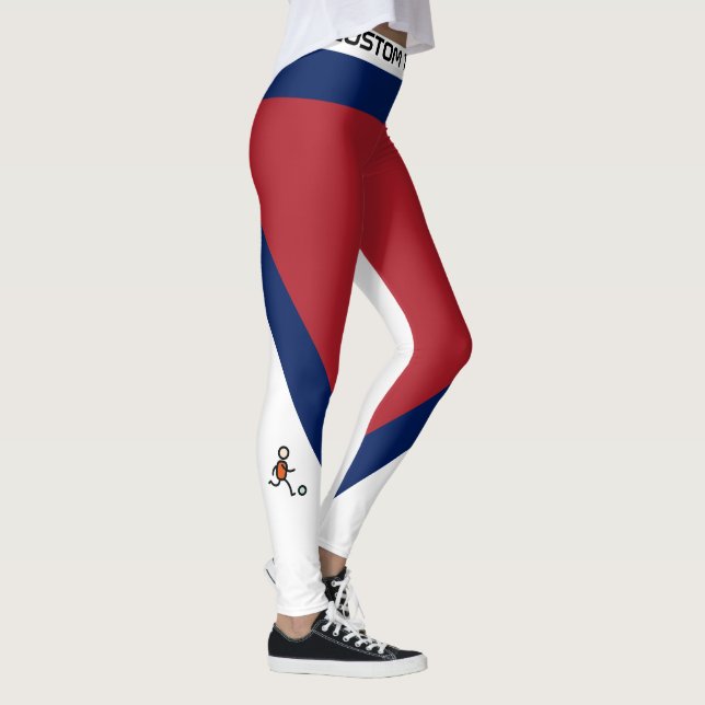 Legging Torcida de Futebol Totalmente Personalizada (Direita)