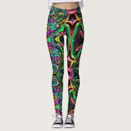 Legging Torneiras coloridas de pintura colorida como Desig
