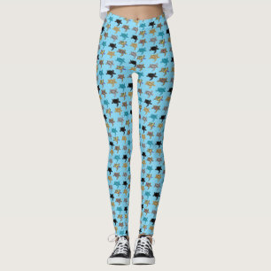 Legging Tortas do Mar de Várias Cores Thunder_Cove