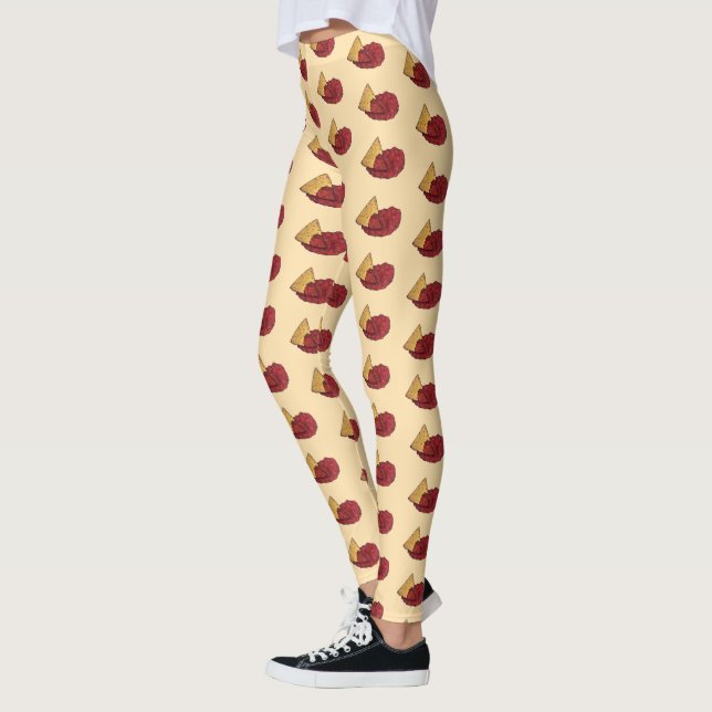 Legging Tortilla Chips e Dip Tomato Salsa Comida mexicana (Esquerda)