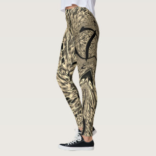Legging Torto com um tom bege escuro, espelho