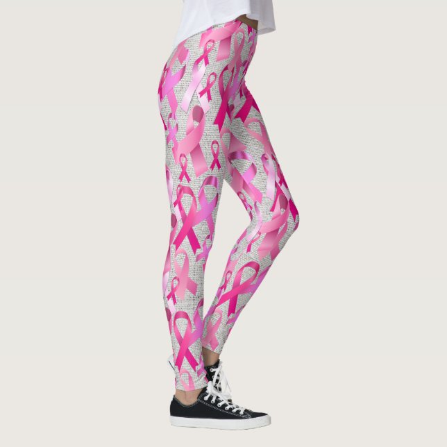 Legging Tosse Rosa Tosse Câncer da Mama Sobrevivência Boni (Direita)