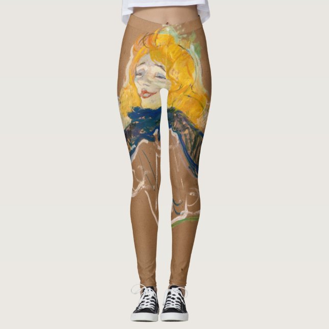 Legging Toulouse-Lautrec - Yvette Guilbert Singing (Frente)