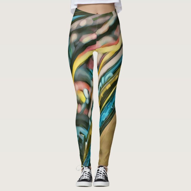 Legging Trabalho de arte Bikes (Frente)