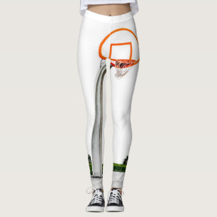 Legging Trabalho de arte de basquete bonito