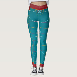 Legging Trabalho de arte de basquete incrível