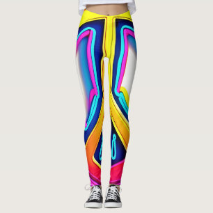Legging Trabalho de arte de Paz Vibrante