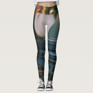 Legging Trabalho de arte de Piano Bonito