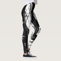 Trabalho de Linha Surreal em Preto e Branco