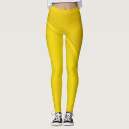 Legging Trabalho de Yoga de Gym Amarelo