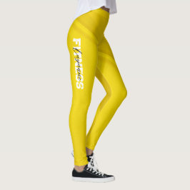 Legging Trabalho de Yoga de Gym Amarelo