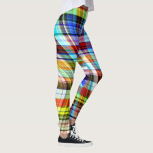Legging Traços coloridos transparentes cruzados atravessan