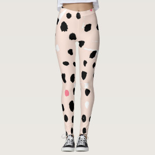 Legging Traços do Pincel de Tinta: Textura Artística