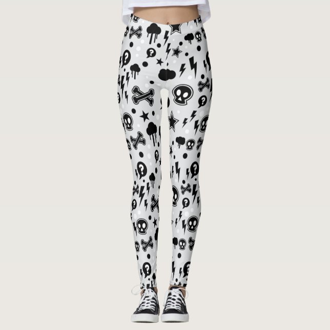 Legging Traços Ossos (Frente)