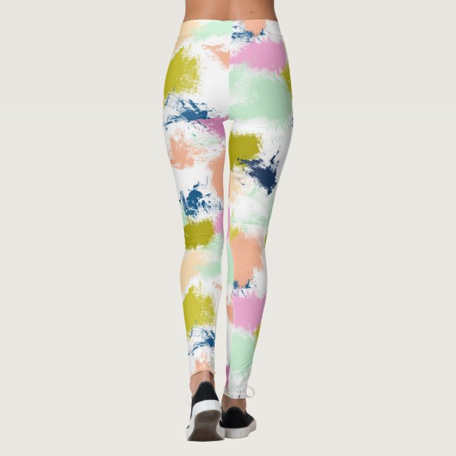 Legging Traços, tintas, tintas a óleo (Verso)