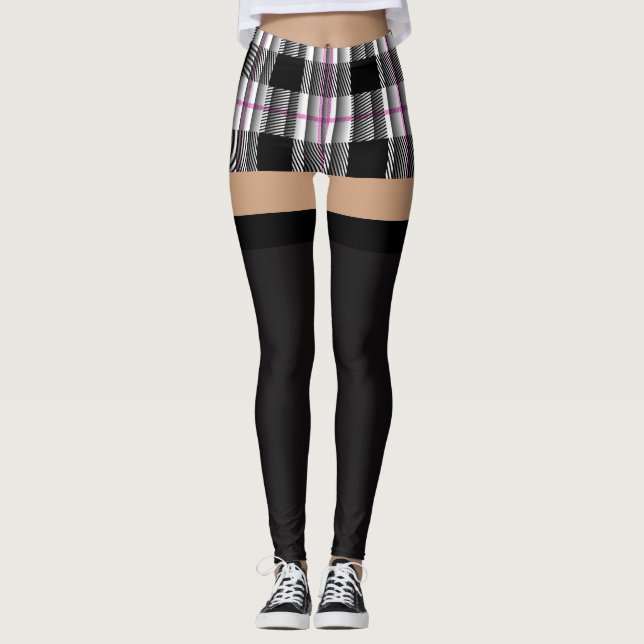 Legging Traje da menina da escola (meias) (Frente)
