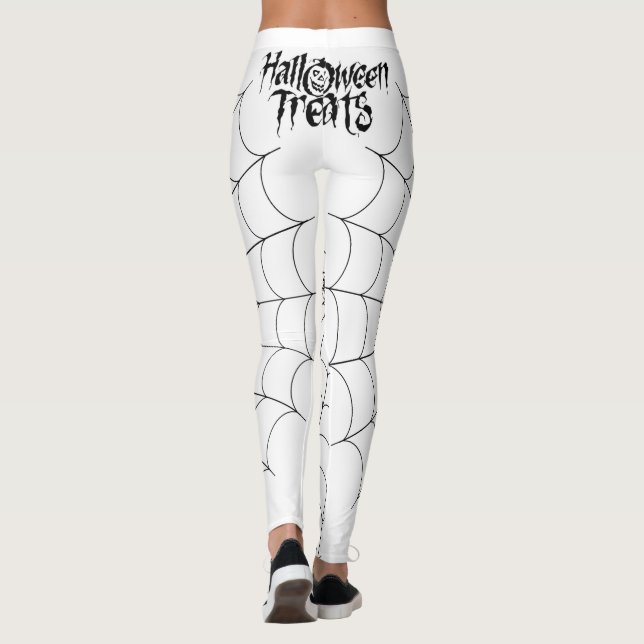 Legging Tratamentos de Halloween, Aranhas e Web (Verso)