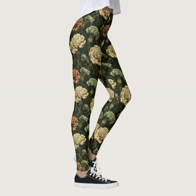 Legging Treino de Flor de Cravo Presentes Brilho de Cravo (Direita)