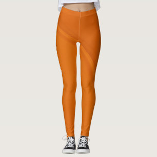 Legging Treino de Yoga na Academia Laranja
