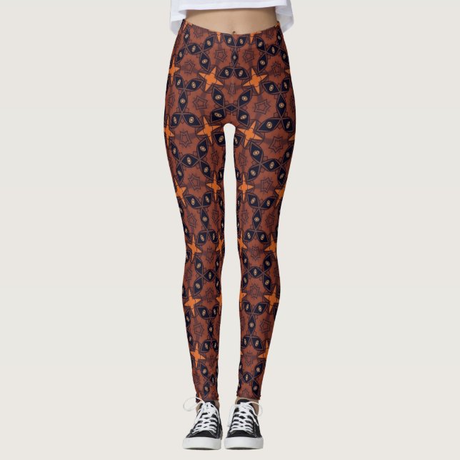 Legging Trellis de Estrelas Temperadas (Frente)
