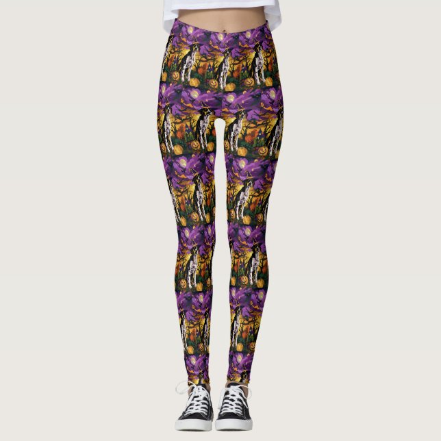 Legging Tremendo Pumpkin de Bruxas do Halloween de Walker  (Frente)