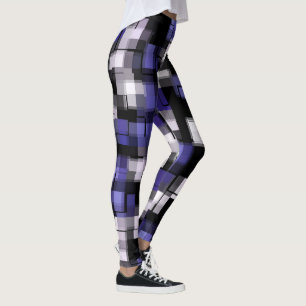 Legging Trendência Branca Preta Azul Roxo