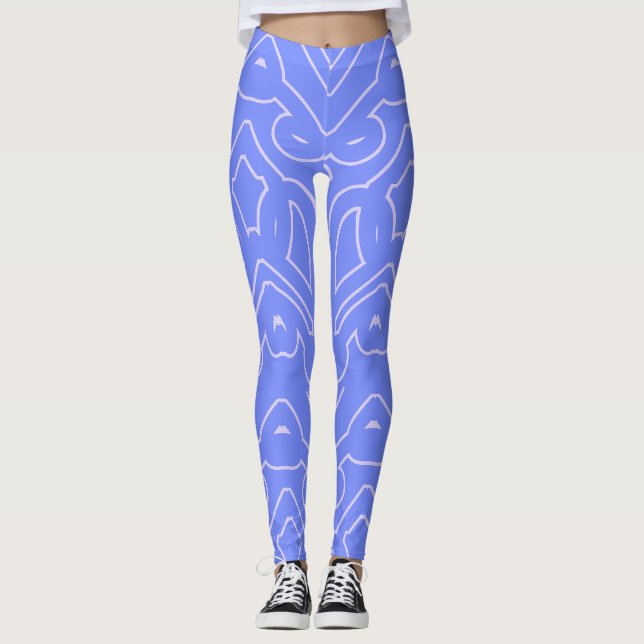 Legging Trendy blue color classic "Ratti_Creative_Arts" (Frente)
