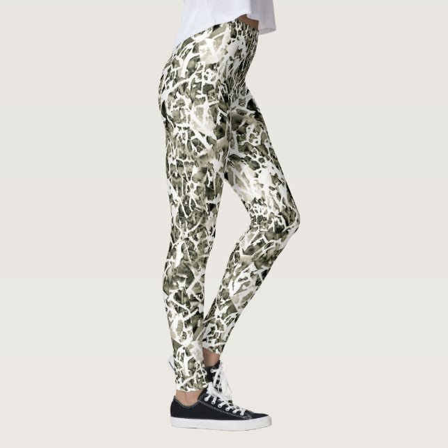 Legging Trendy Chic Lavishly No Camo Branco De Inverno (Direita)