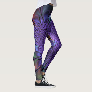 Legging Trendy Colorful Modern Abstrato Fractal