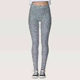 Legging Trendy Elegant Cinza Glitter