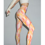 Legging Trendy Fashion Modern Rosa claro Amarelo Tie Dye<br><div class="desc">O padrão de moda e tênue-coloração apresenta tons amarelos e rosas claro na design de legendas impressas. As leggings da moda são adequadas para você aonde quer que você vá,  do estúdio ao estilo de rua.</div>