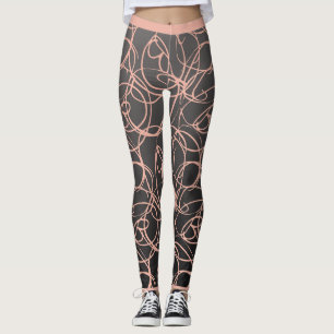 Legging Trendy, giro, roxo cor-de-rosa a preto,