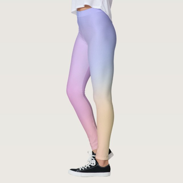 Legging Trendy Women's Bohemian Rainbow Leggings: Na moda (Esquerda)
