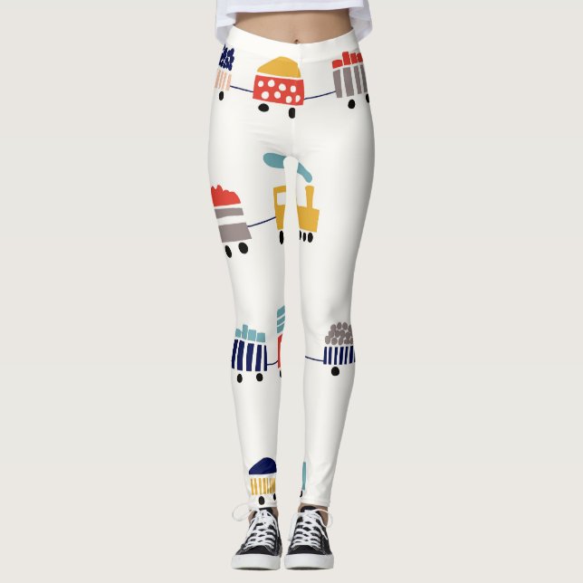 Legging Trens bonitos e coloridos com um padrão perfeito. (Frente)
