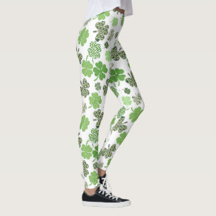 Legging Trevos & trevo do Dia de São Patrício