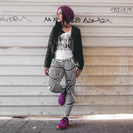 Legging triângulo negro asteca