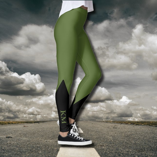 Legging Triângulo Preto | Inicial | Leguminosas verdes (Criador carregado)